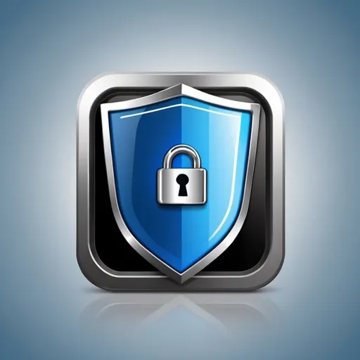 Prompt: Create a metallic and glossy captivating and modern app icon for my Android security application named "Secure360." User a shield, lock , wifi in the icon in a creative way. The primary color for the app is #00A4EA (blue). . The design should be not only aesthetically pleasing but also compelling enough to entice users to download the app confidently, fostering a sense of safety and reliability.