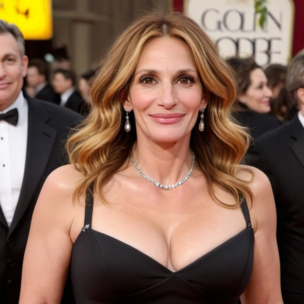 Prompt: julia roberts fat