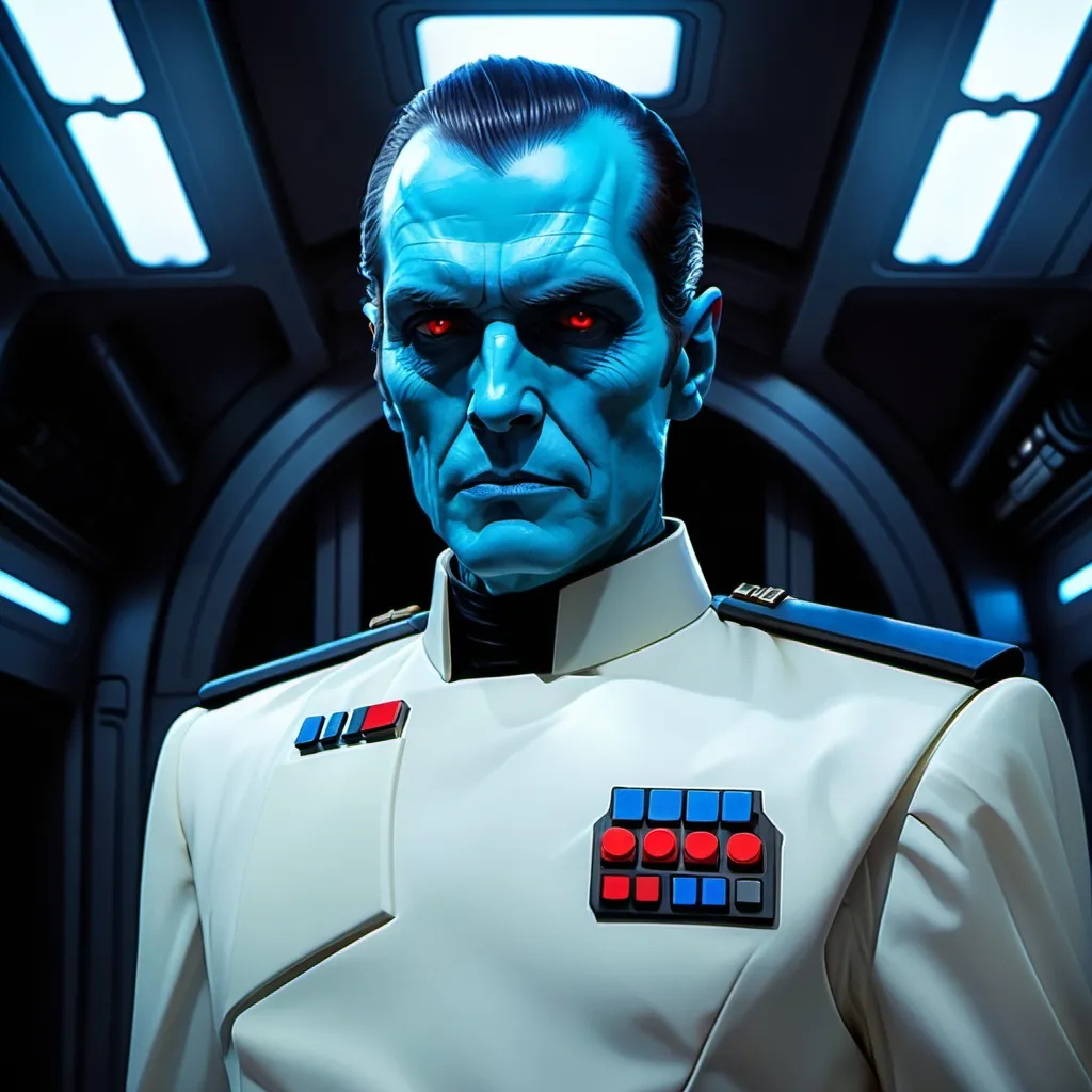 Prompt: grand admiral thrawn form star wars