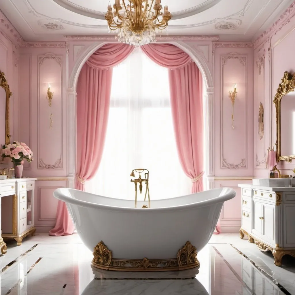 Prompt: Special bath for princess from 21 century