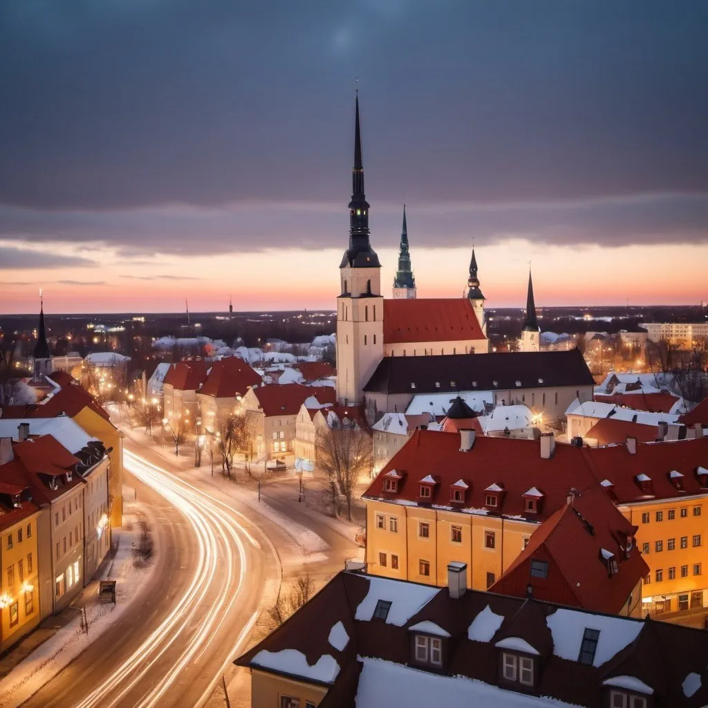 Prompt: Estonian city Professional photography, bokeh, natural lighting, canon lens, shot on dslr 64 megapixels sharp focus