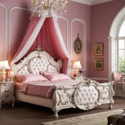 Prompt: Special bed for princess from 1 century