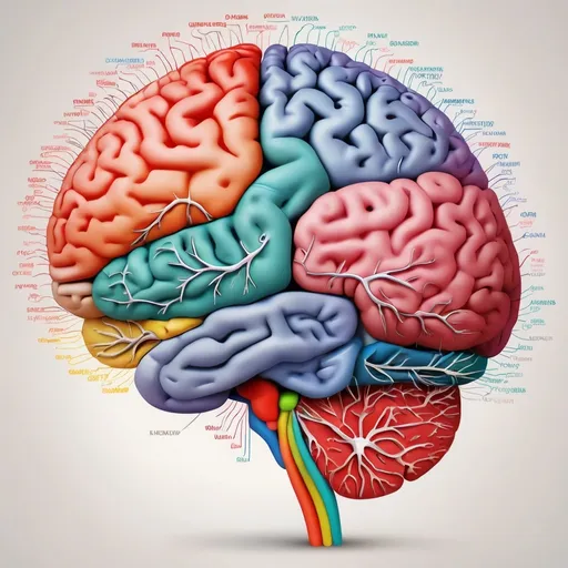 Prompt: regions of the brain involved in emotions and decision-making processes