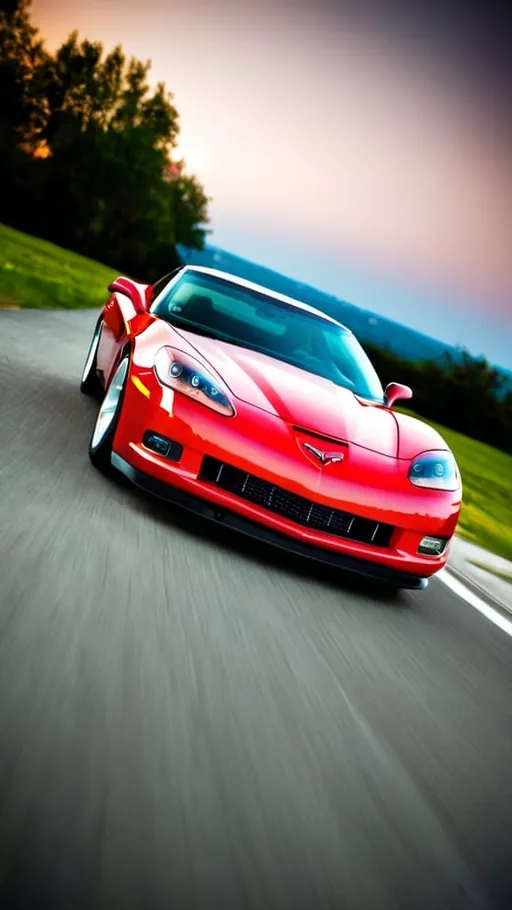 Prompt: cheverollet corvette c6 detailed photoshoot