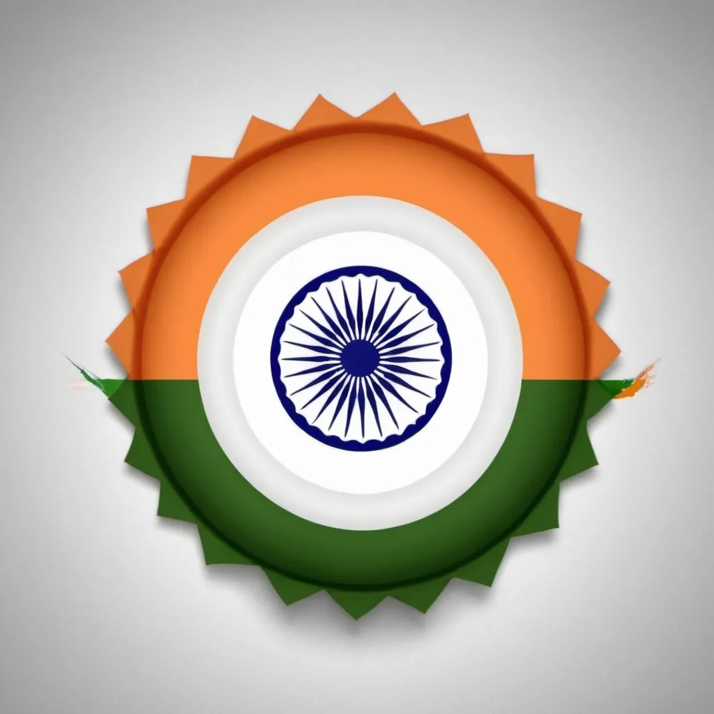 Prompt: Send a picture of ashok chakra of indian flag of 6.5 diameter in a4 size paper format. The picture should be simple and black and white format