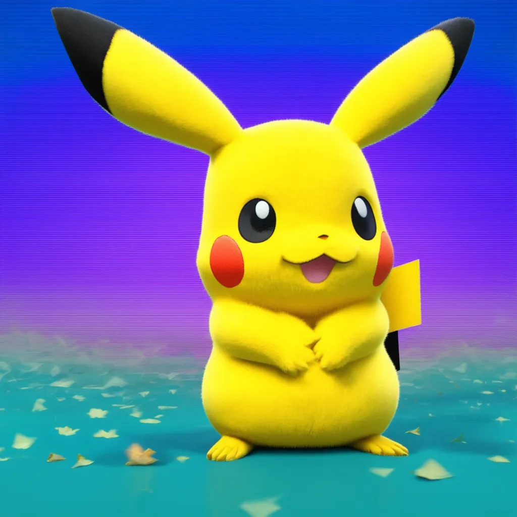 Prompt: 3D image of Pikatu with transparent background 
