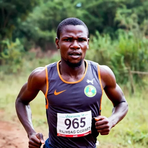 Prompt: Kasongo running 