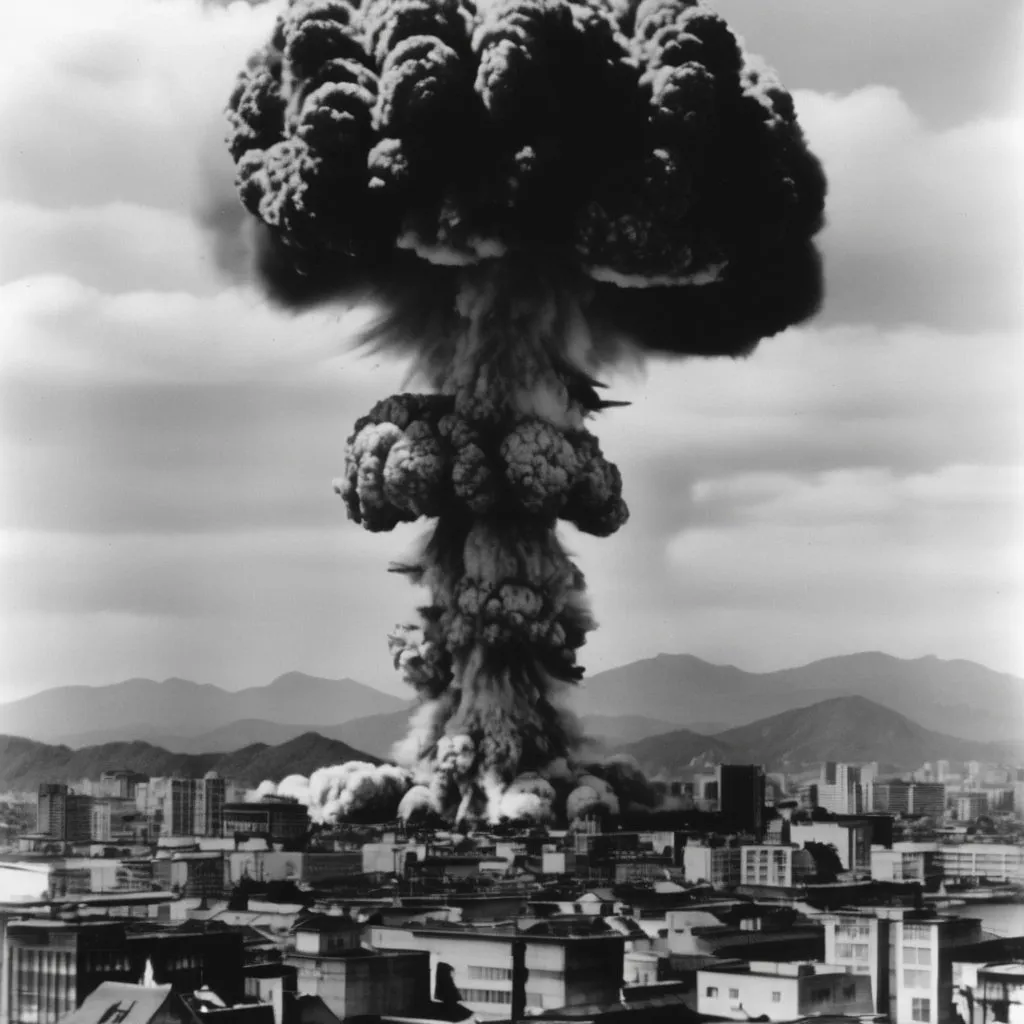 Prompt: Hiroshima getting nuked