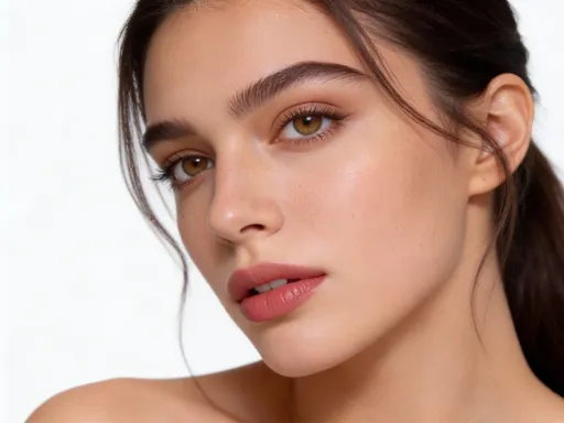 Prompt: This is a high-resolution, close-up photograph of a young woman with a neutral, light gray background. The woman has fair, slightly sun-kissed skin with a smooth texture and a few small, natural freckles visible on her cheeks. Her eyebrows are well-groomed and dark brown, arching naturally over her expressive, hazel eyes with light brown irises. She has long, dark brown hair pulled back, with a few strands gently framing her face. Her lips are full and slightly parted, coated with a matte, muted pink lipstick. She has a serene, almost contemplative expression, with her head slightly tilted to the left. The lighting is soft and even, highlighting the natural contours of her face and creating a subtle glow on her skin. The photograph focuses on her face, with her shoulders barely visible at the bottom edge of the frame. The overall style is minimalistic and elegant, emphasizing natural beauty and simplicity,voglio che sia come una giornalista da stadio a san siro come l’immagine utilizzata dal promt