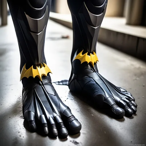 Prompt: Batman feet