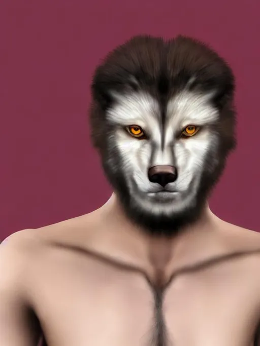 Prompt: "Create an ultra-realistic wolf-human hybrid image using a photo of myself as a reference for the human face portion"