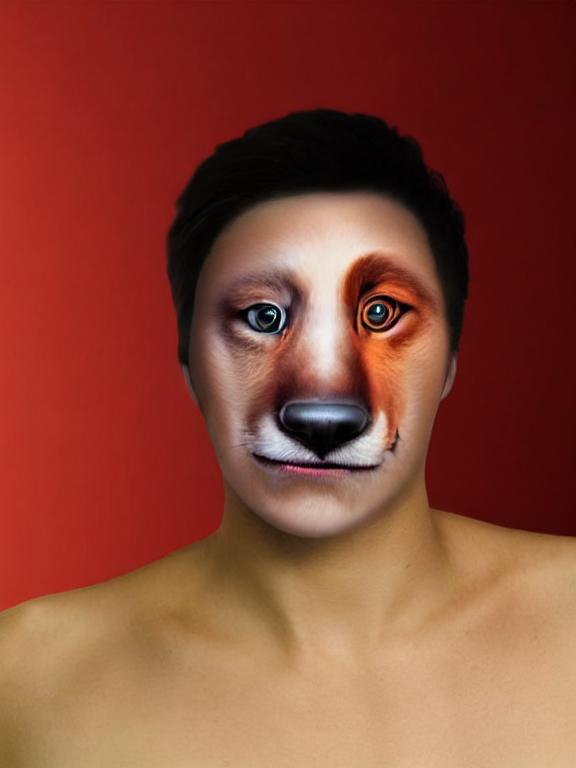 Prompt: "Create an ultra-realistic human-fox animal hybrid image using a photo of myself as a reference for the face image