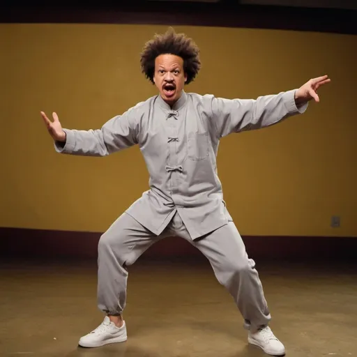Prompt: eric andre kung fu fighting