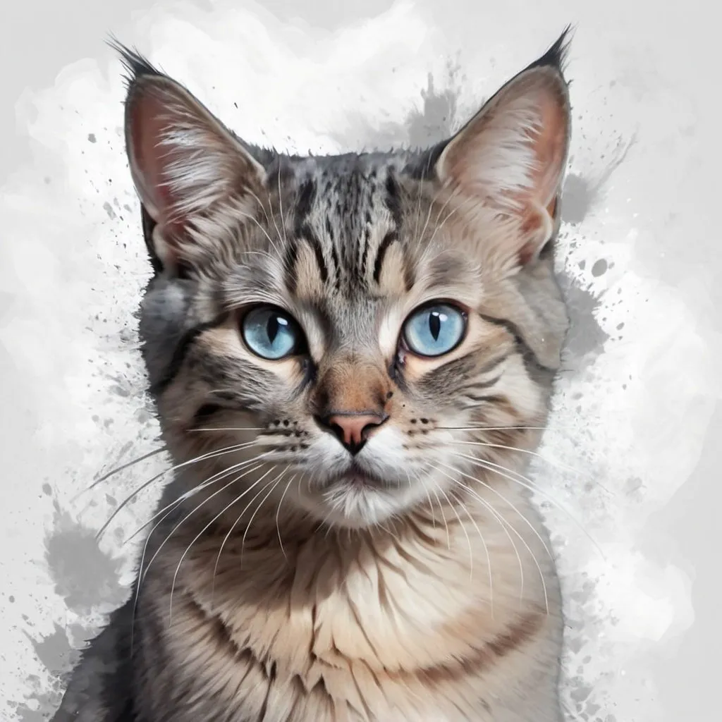 Prompt: Misty Meow | Animal | Cat | Digital Art Print | Wall Art | AI Generated | AI Art | Digital Download | Home Decor | Printable Art