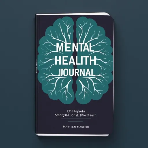 Prompt: Mental health journal book cover 