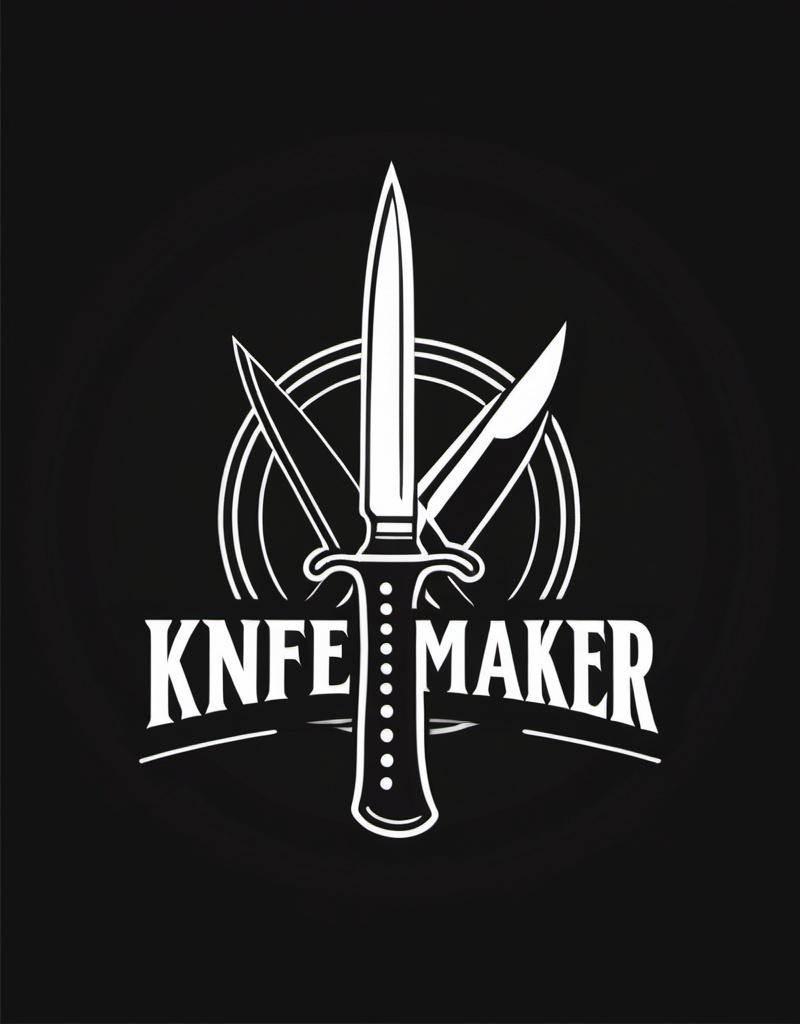 Prompt: Knife maker logo
