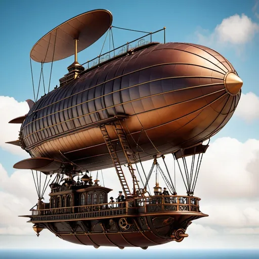 Prompt: Steampunk Airship