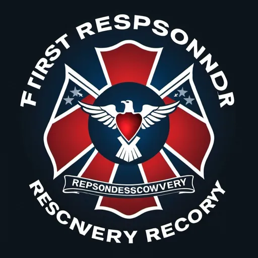 Prompt: First responder recovery logo 
