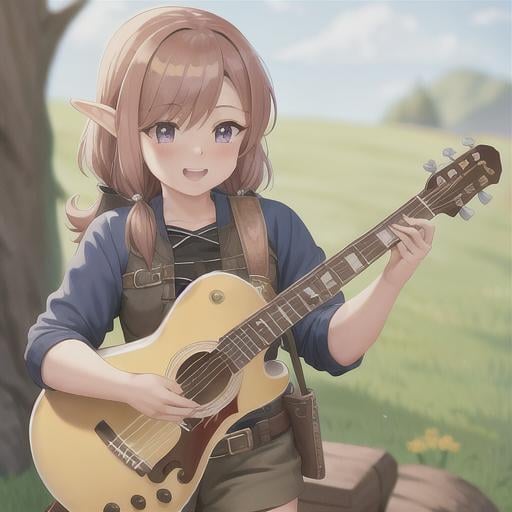 Prompt: halfling bard