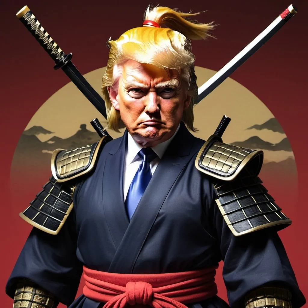 Prompt: Samurai Donald Trump 