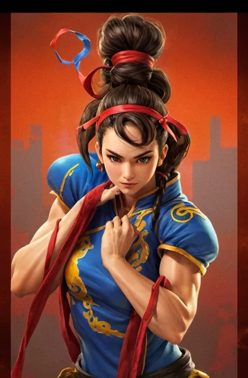 Prompt: chunli convert image in picture to real human image