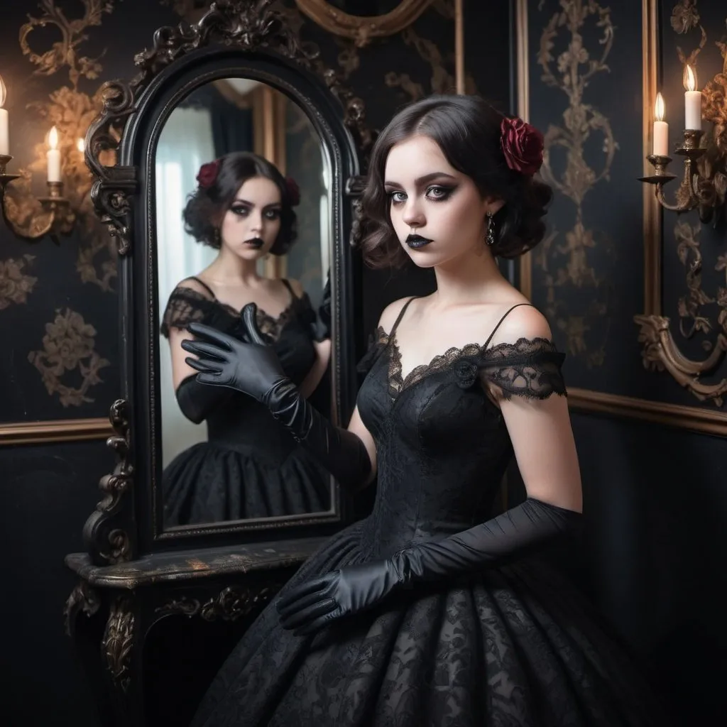 lady in black  Gothic fashion, Gothic outfits, Victorian goth