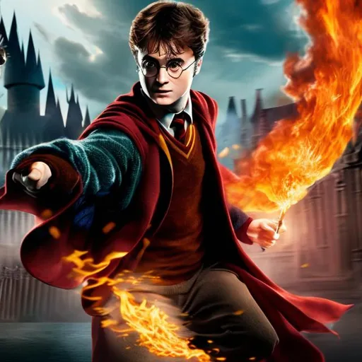 Prompt: Harry Potter and the fire
phoenix