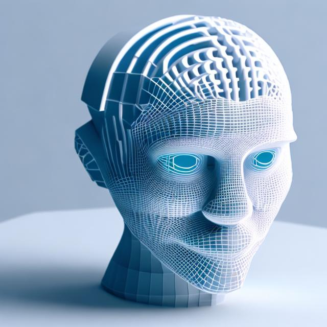 Prompt: Design a 3D-printed object inspired by your vision for the future of AI technology. 
