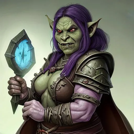 Prompt: a female orc cleric casting a spell ::2 dungeons and dragons character portrait of an orc cleric:: a fantasy battle mage using forbidden dark magic::1.1 --ar 2:3 --v 5 --s 250 --q 2