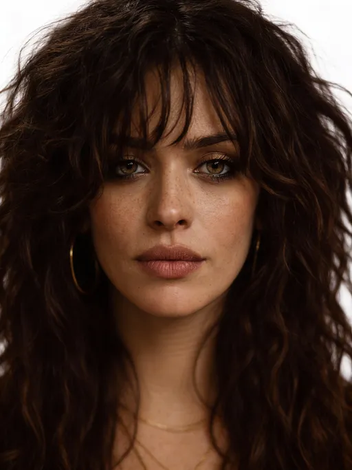 Prompt: The images Image1, Image2, Image3 represent the character. the character's clothing is Image4. 生成角色头部特写视图。保持自然表情，正视镜头。使用纯白色背景。确保头部完整呈现，符合人体比例。