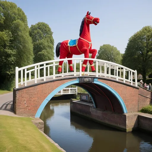 Prompt: Pantomime horse playing bridge