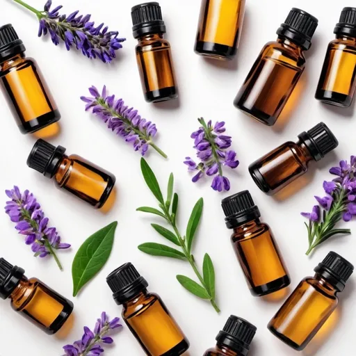 Prompt: Essential oil background
