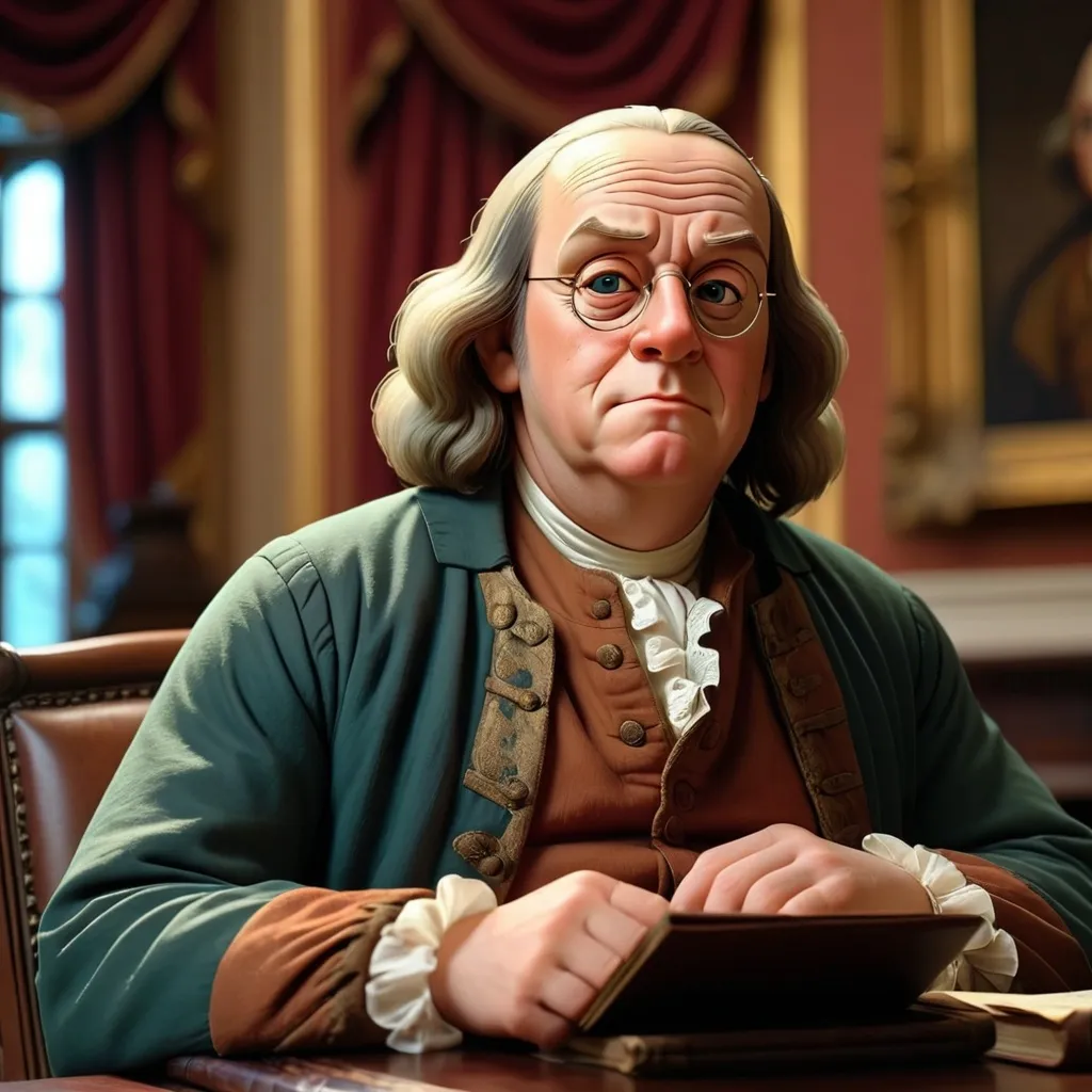 Prompt: Benjamin franklin