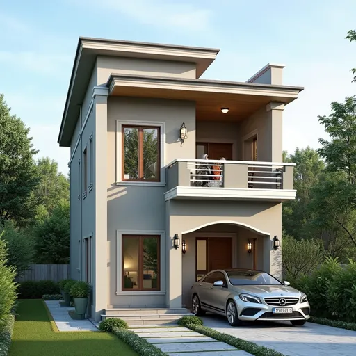 Prompt: Create a 30x40 east facing 2D home plan design include with two bedroom one hall+kitchen
