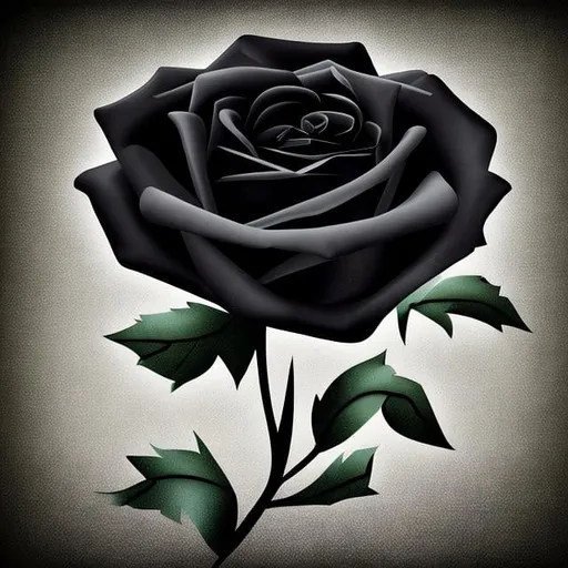 Prompt: Black rose