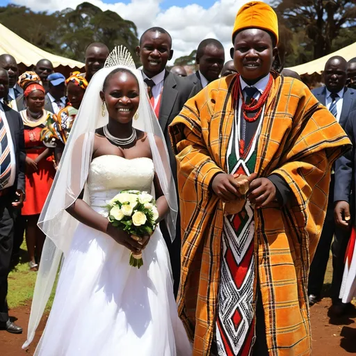 Prompt: A Kikuyu customary wedding