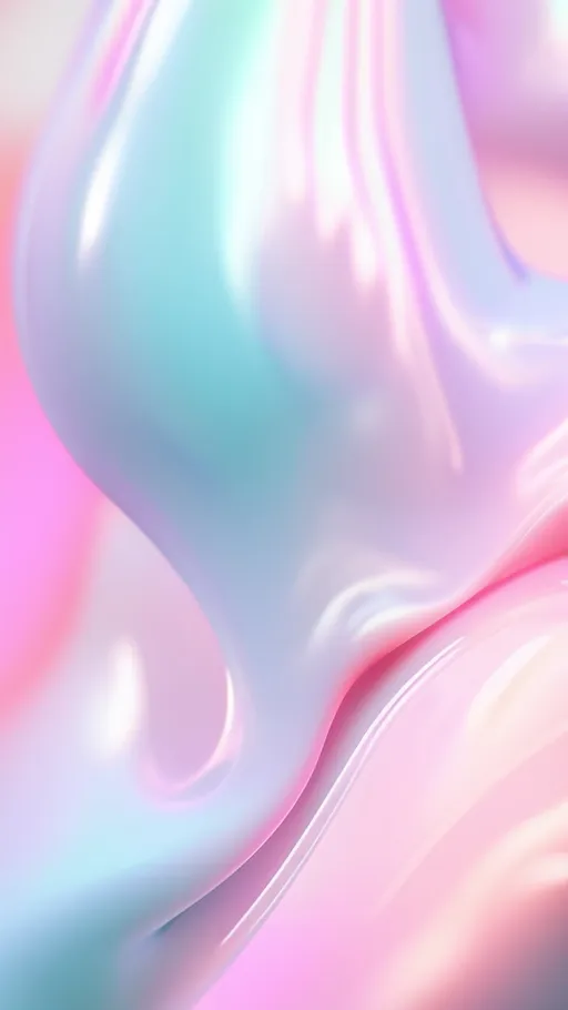 Prompt: soft liquid 2D blurry shape with pastel tones