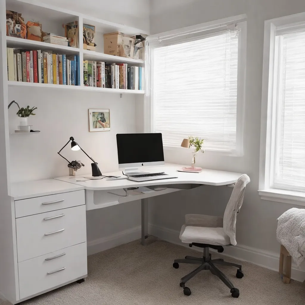 Prompt: This image depicts a study nook designed for a children's room with the following elements:

Desk:

Positioning: The desk is placed directly below a window, maximizing the use of natural light.
Shape and Dimensions: The desk is L-shaped and extends along two walls. It is made of white material with a smooth surface. The dimensions should provide ample space for a laptop or monitor, as well as for writing and other activities.
Drawers and Cabinets:

Below the Desk: There are drawers with handles for storage underneath the desk. Plan for at least three to four drawers on one side and several open shelves on the other side.
Upper Shelves and Cabinets:

Above the Desk: On the wall above the desk, there are built-in cabinets and open shelves for books and other items. The cabinets have doors with small handles, and the shelves are open. Plan for several sections to accommodate books and decorative items, as well as closed cabinets for additional storage.
Window:

Desk Positioning: The desk is positioned directly under a large window, providing natural lighting. Plan for the installation of curtains or blinds to control the light.
These details should be included in the design to ensure a functional and aesthetically pleasing study space for a child's room.