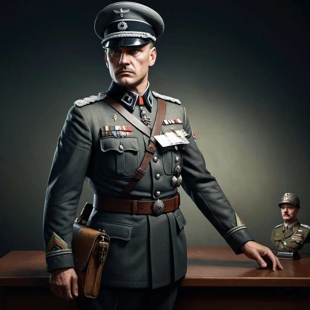 Prompt: German officer profile picture