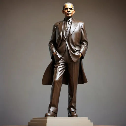 Prompt: create the image of Lenin style statue of barack obama