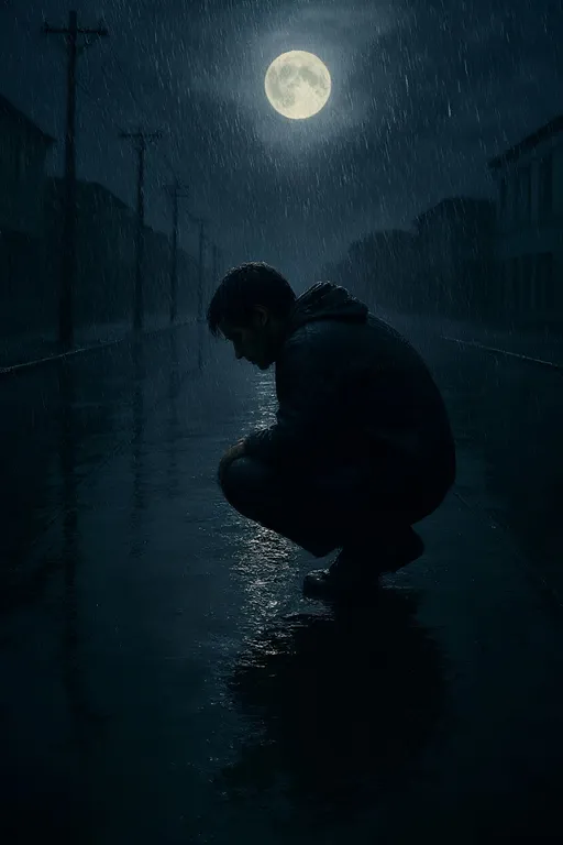 Prompt: make the rain more realistic

