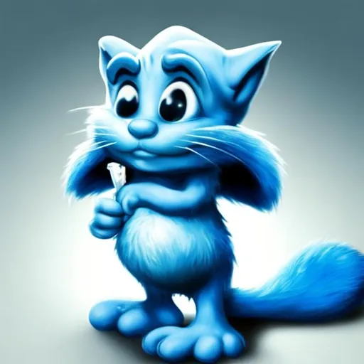 Prompt: Smurf cat

