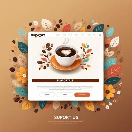 Prompt: Image 'Support us' page or 'buy me a coffee' page
