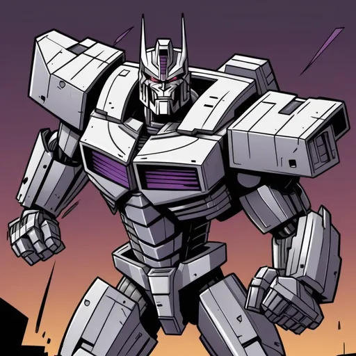 Prompt: megatron in a comic style
