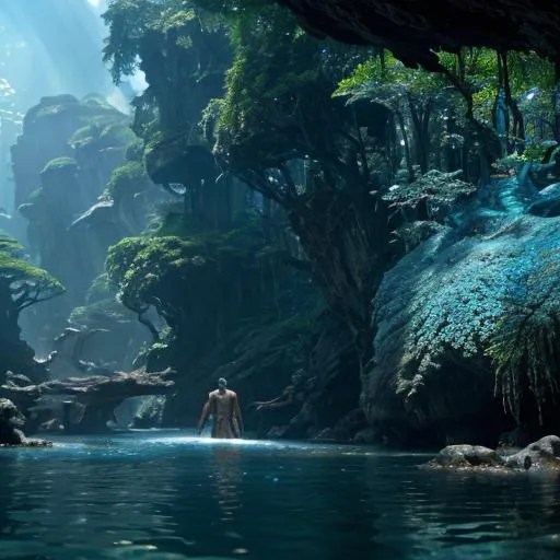 Prompt: still shot from the movie avatar: way of water. only scenery