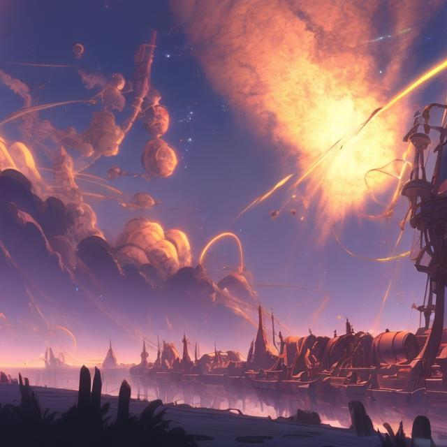 Prompt: treasure planet scenery