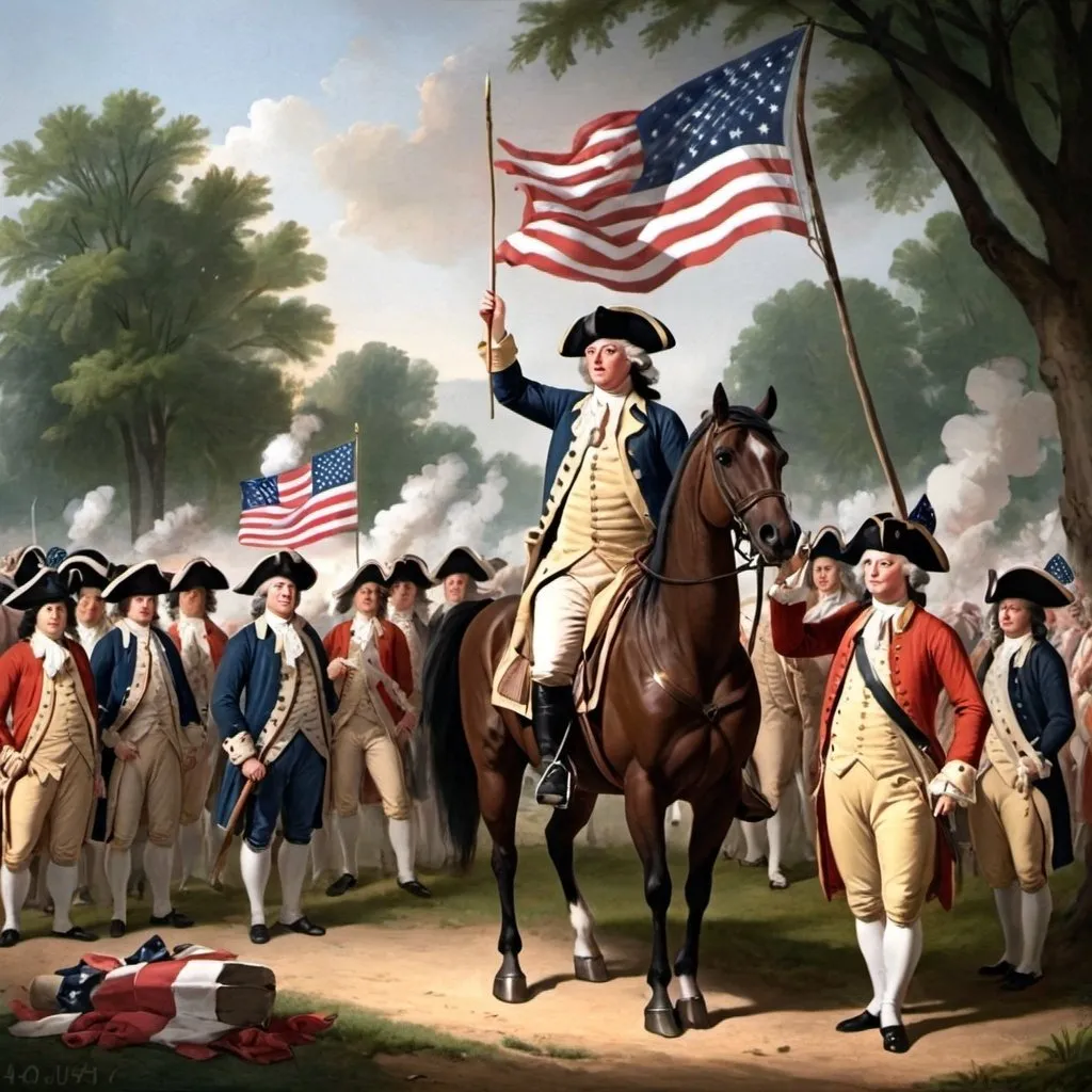 Prompt: 4th of July in 1776