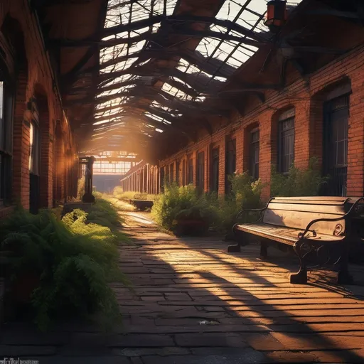 Prompt: N old train station 