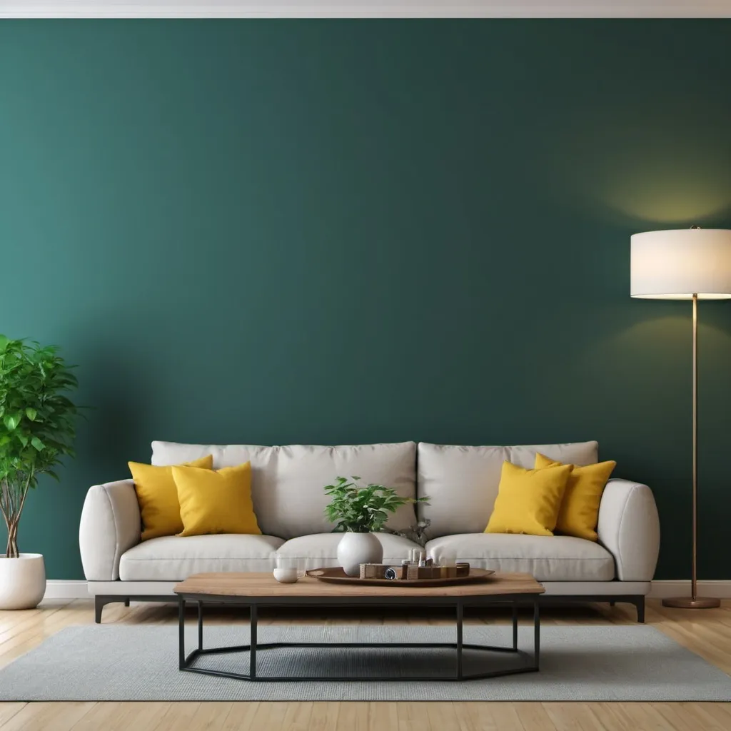 Prompt: Living room background 
