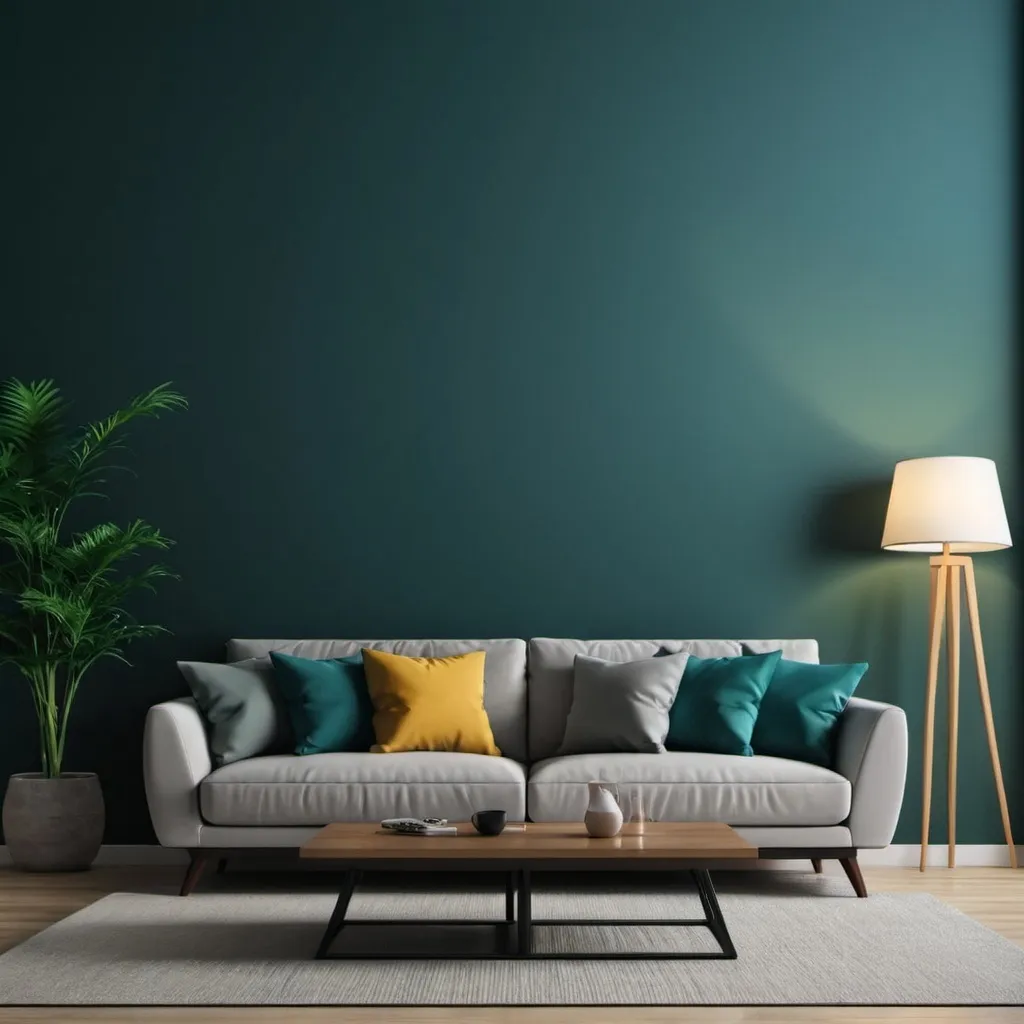 Prompt: Living room background 
